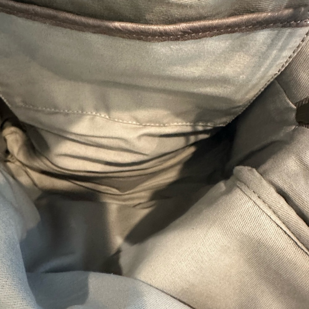 Elegant Gray Soft Leather Backpack. - Picture 9 of 11